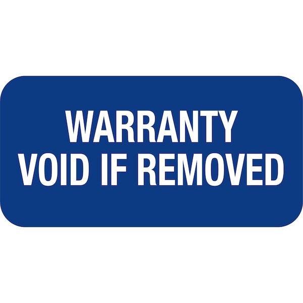 Lustre-Cal VOID Label WARRANTY VOID Dark Blue 1.50in x 0.75in, 100PK 253774Vo0BdWarr - main